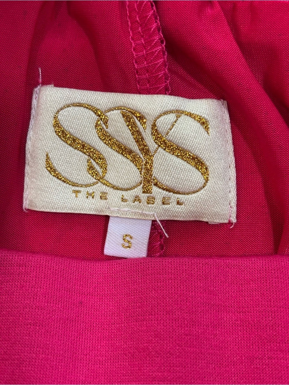 SSYS The Label, Mini Skirt, Fuchsia Hot Pink Mini Skirt, Buttery Soft, Small - Picture 3 of 7